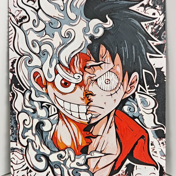Monkey D. Luffy Nika Half Half One piece Hueforge - Picture 2 of 2